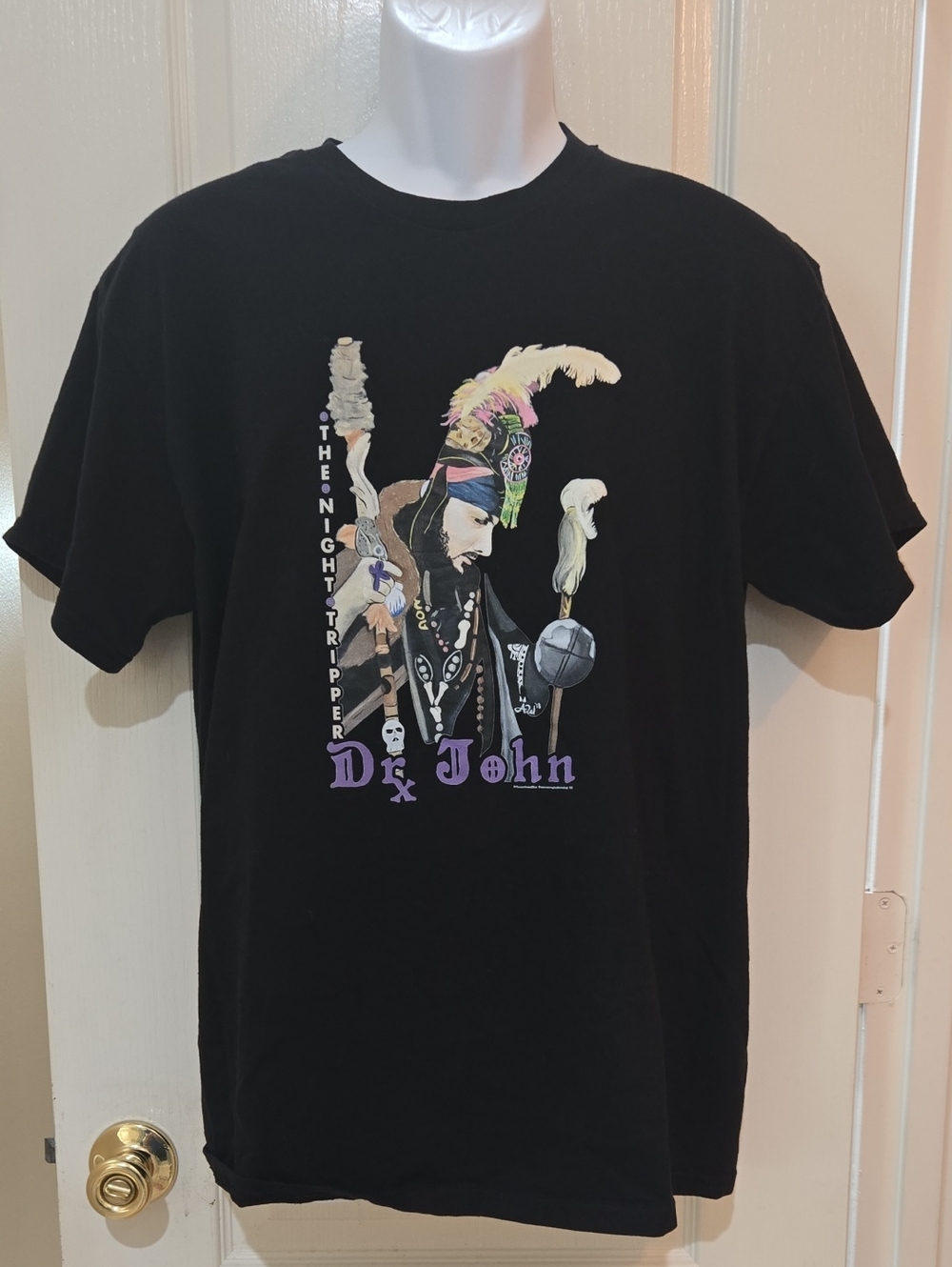 Dr. John “Night Tripper” T-Shirt – Austin Walker original artwork Mens Large Blk